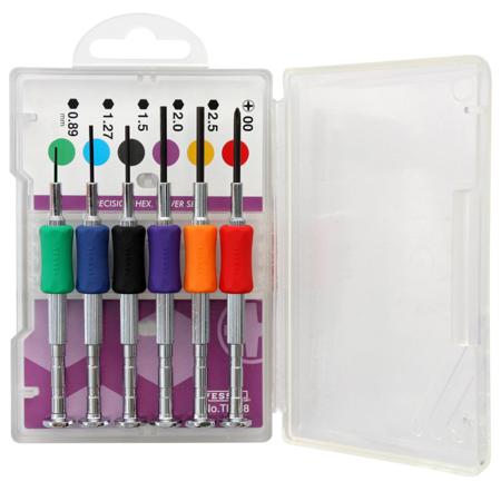 TD-58 Vessel Hex Precision Screwdriver Set, 6-Piece