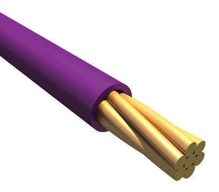6711 VI001 Alpha Wire Ecogen Ecowire Series Purple 0.13 mm² Hook Up Wire, 26 AWG, 7/0.16 mm, 305m, MPPE Insulation,