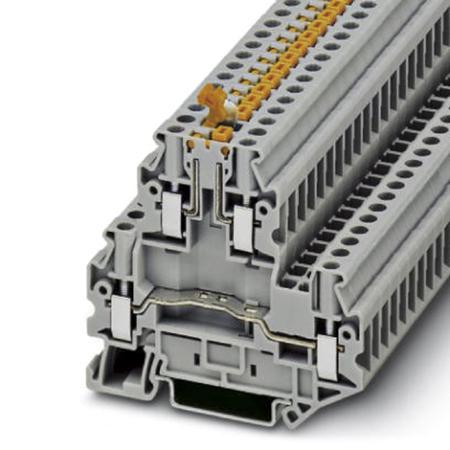 3044762 Phoenix Contact  UTTB4-MT P/P Series Grey, 4mm², Double-Level, Screw Termination