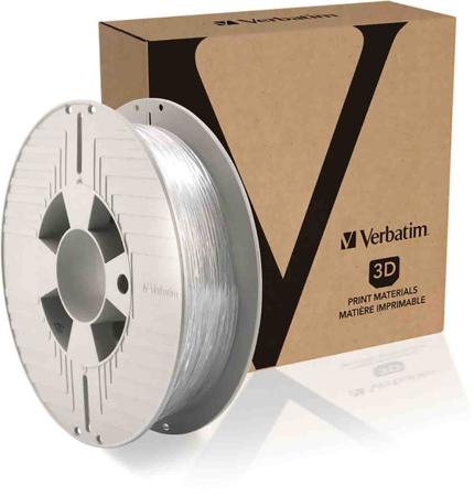 55151 Verbatim 1.75mm Transparent DURABIO 3D Printer Filament, 500g