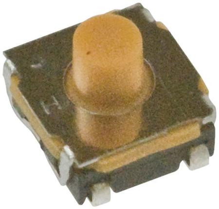 KSC442J 70SH LFS C & K IP67 Button Tactile Switch, SPST 50 mA @ 32 V dc 2.6mm