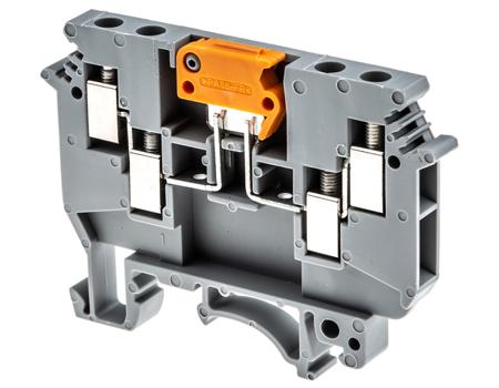 2775210 Phoenix Contact  UDK 4-MTK-P/P Series Grey, 4mm², Single-Level, Screw Termination