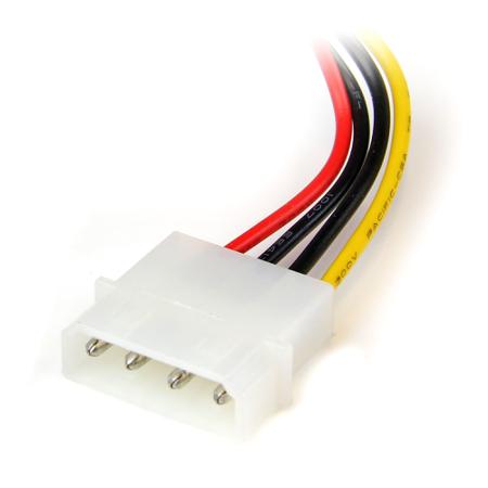 SATAPOWADPL StarTech.com Male LP4 to Female SATA Power  Cable, 6in