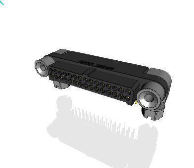 MHDAS2M030YCE61 Amphenol Socapex MHDAS Series Right Angle PCB PCB Header, 30 Contact(s), 1.27 mm Pitch, 2 Row, Shrouded