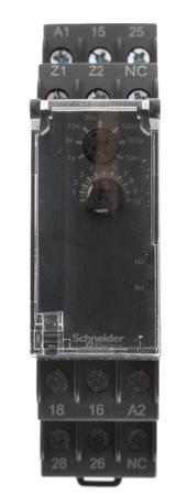 RE22R2KMR Schneider Electric Harmony Time Series DIN Rail Mount Timer Relay, 24 → 240V ac/dc, 2-Contact, 0.3 →