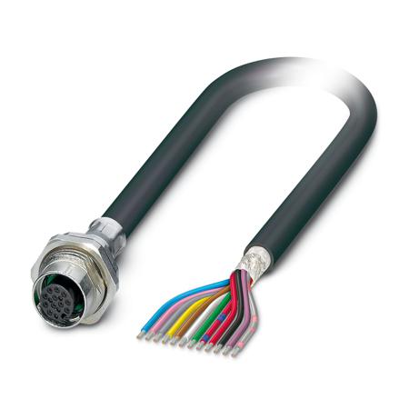 1239766 Phoenix Contact Circular Connector, 12 Contacts, Plug-In, M12 Connector, Socket, Female, IP65, IP67, SACC Series
