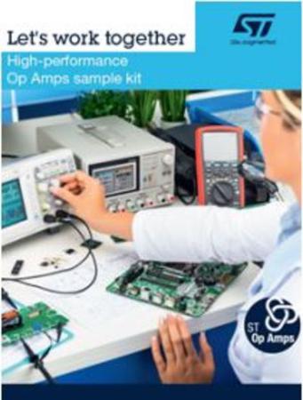 KITOPAMP1120 STMicroelectronics , High-performance Op Amps Sample kit for TS880ICT, TS3011ICT, TSB571ILT, TSB611ILT,