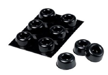 SJ5009 3M Cylindrical (Concave Top) Anti Vibration Mount  ,22.4mm dia. Rubber