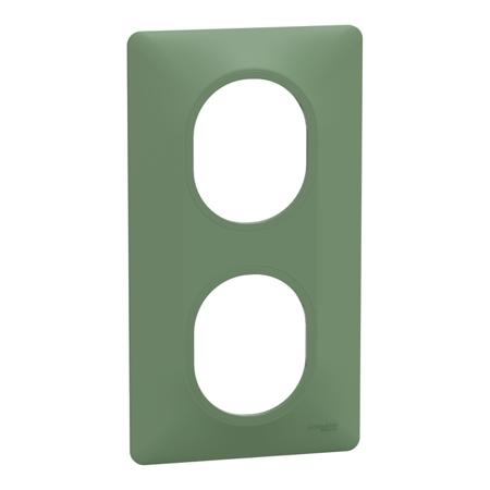 S320724B Green 2 Gang Light Switch Cover