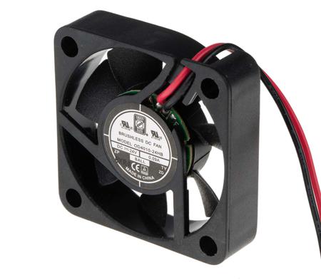 144-2037 RS Pro Axial Fan, 40 x 40 x 10.5mm, 7cfm, 2.16W, 24 V dc