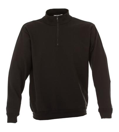 988363-S-BLACK JRC 988363 Black 30% Polyester, 70% Cotton Sweat Shirt S
