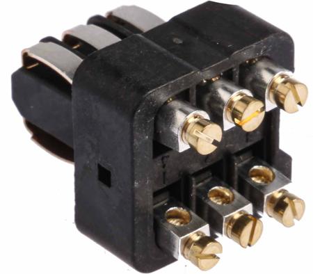 09700062813 Staf Series Cable Mount Terminal Block, Female, 6 Way, 10A, 50 V