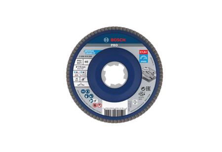 2608619206 Bosch XLOCK Zirconia Aluminium Flap Disc, 115mm, 60μm Grit