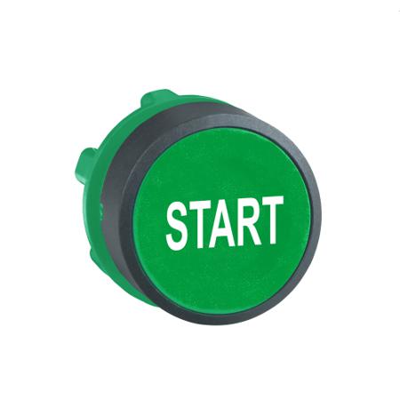 ZB5AA333 Schneider Electric Harmony XB5 Series Green Spring Return Push Button Head, 22mm Cutout, IP66, IP67, IP69K