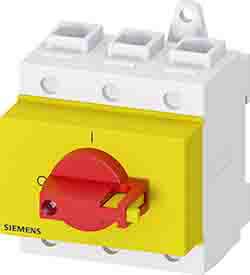 3LD2730-0TK13 Siemens 3P Pole DIN Rail Isolator Switch - 100A Maximum Current, IP65