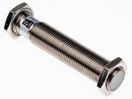 184-5579 RS PRO Capacitive Threaded Barrel Proximity Sensor, M12, 2 mm Detection, NPN NO, 10 → 30 V dc