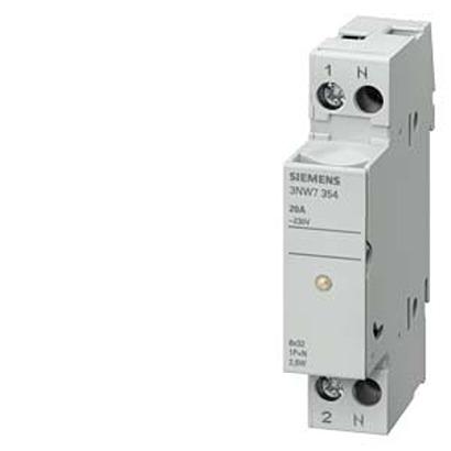 3NW7354 Siemens 20A Fuse Holder for 8 x 32mm Fuse, 1P + N, 400V