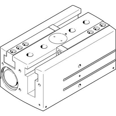 HGPL-63-100-A-B Festo 2 Finger Double Action Pneumatic Gripper, , Parallel Gripping Type