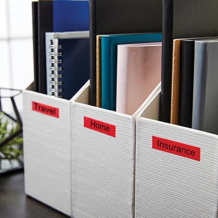 S0720720 DYMO , 9 mm Black on Red Label Printer Tape