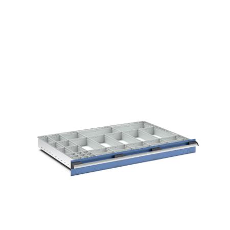43020777 Bott Polypropylene, Recycled Plastic Storage Rack, 650mm x 1050mm x 100mm, Light Grey