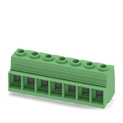 1932630 Phoenix Contact MKDSP Series PCB Terminal Block, 7-Contact, 15mm Pitch, Wave Soldering, 1-Row, Screw-In Termination