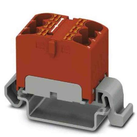 3273662 Phoenix Contact Distribution Block, 6 Way, 0.2 → 6mm², 32A, 800 V, Red