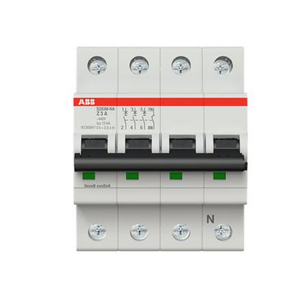 2CDS273103R0318 ABB System Pro M Compact S200M MCB, 3+N, 3A, Type Z, 400V AC, 125V DC, 15 kA Breaking Capacity