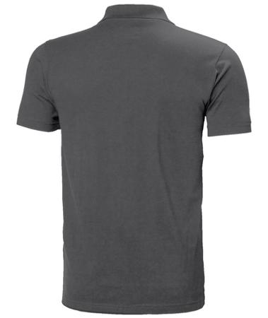79167_970-4XL Helly Hansen Classic Dark Grey 100% Cotton Polo Shirt, UK- 4XL, EUR- 4XL