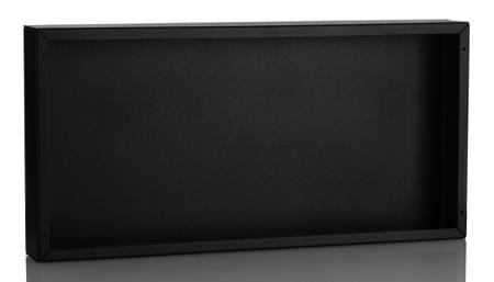 1441-26BK3 Hammond 1441 Series RAL 9005 Steel Chassis, 51mm H, 8in W, 203mm D, 406.4mm L For Use With 1441 Series