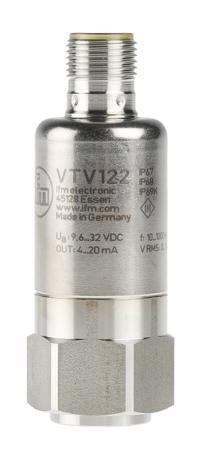 VTV122 ifm electronic Vibration Sensor 20 mA -30°C → +125°C, Dimensions 22 (Dia.) x 63.25 mm