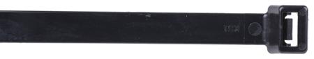 811-1754 RS Pro Black Nylon Flame Retardant Cable Tie, 550mm x 12.7 mm