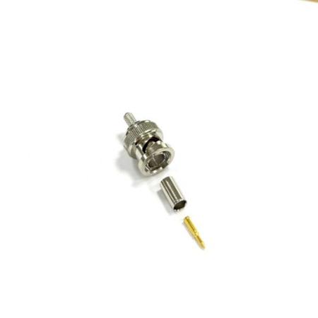 246-9458 RS PRO, Plug Cable Mount BNC Connector, 75Ω, Crimp Termination, Straight Body