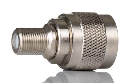246-9501 RS PRO Straight 50Ω Coaxial Adapter N Plug to Type F Socket 300MHz