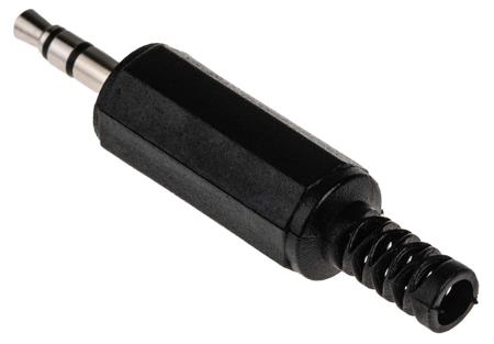 392-643 RS Pro 3.5m/m Series, 3.5 mm Cable Mount Stereo Jack Plug