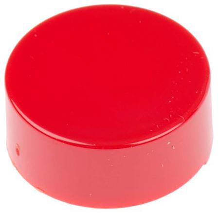SP60T1R0000 Molveno Red Push Button Cap for Use with Non-Illuminated Switches, 21.2 (Dia.) x 8.7mm