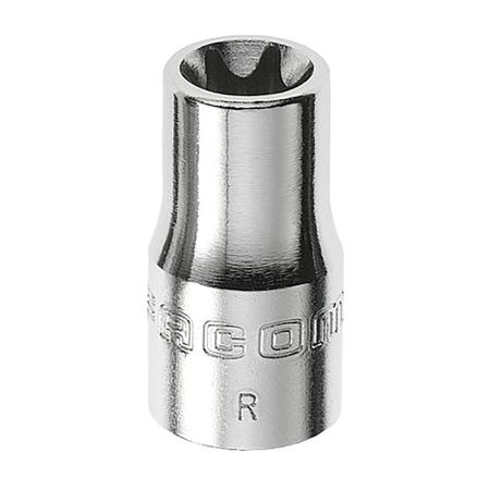 RTX.8 Facom 1/4 in Drive E8 Standard Socket, Torx, 22 mm Overall Length