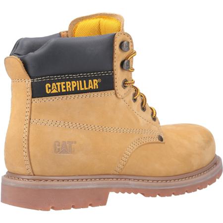 P724627 CAT  Brown Steel Toe Capped Unisex Safety Boots, UK 6, EU 60