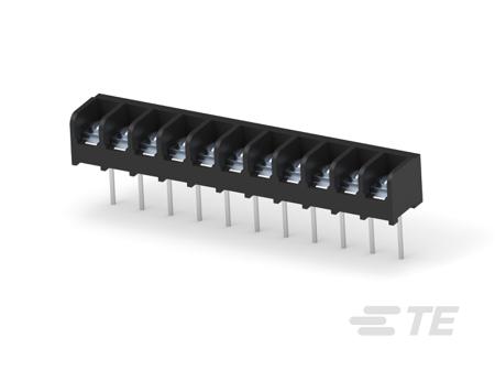 3-1546159-1 TE Connectivity Barrier Strip, 11 Contact, 9.53mm Pitch, 1 Row, 25A, 300 V