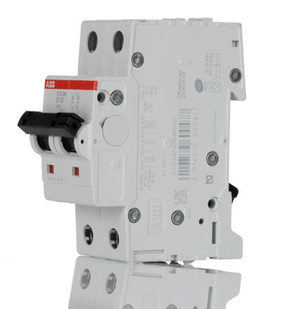 2CDS272001R0101--S202M-D10 ABB System M Pro 10A MCB Mini Circuit Breaker2P Curve D, Breaking Capacity 10 kA