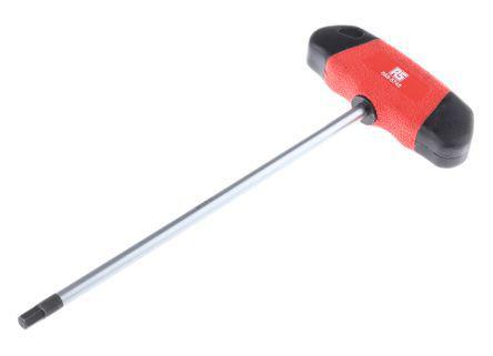 WHT0003 RS Pro 6 mm T Shape Long Arm Hex Key Chrome Vanadium Molybdenum Steel