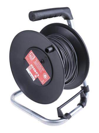 125-3743 RS Pro Black Test Lead Extension Reel, 50m Cable Length