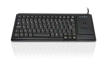 KYB500-K82D-US Ceratech  Wired USB Trackball Keyboard, QWERTY (US), Black