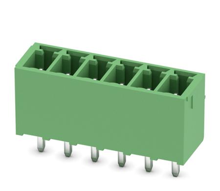 1843648 Phoenix Contact, 3.5mm Pitch, MCV 1.5/6-G-3.5, 6 Way, , Pluggable Terminal Block, Header, Through Hole, Solder