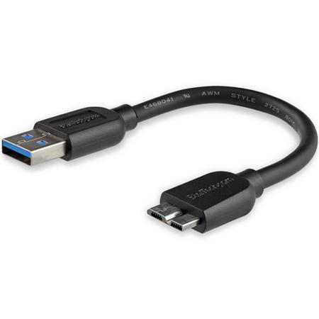 USB3AUB15CMS StarTech.com USB 3.0, Male USB A to Male Micro USB B, 5Gbps, 150mm