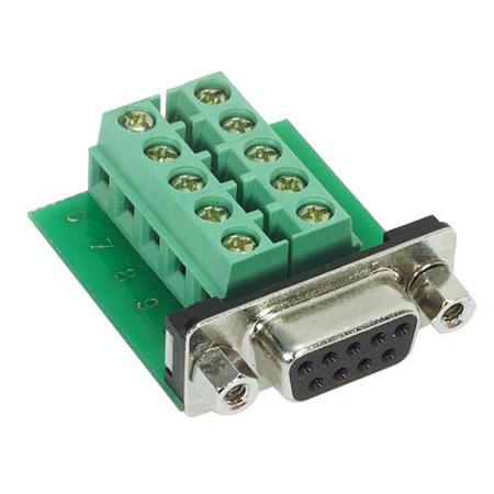 DGB9FT L-Com DGB 15 Way Through Hole D-sub Connector Socket, 2.77mm Pitch, with Boardlocks, Screw Locks