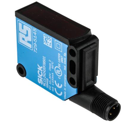 729-5145 RS Pro Retro-reflective Photoelectric Sensor 0.15 → 10 m Detection Range NPN IP67 Block Style