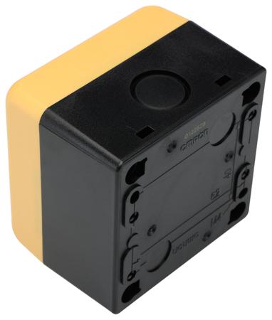 A22NZ-A-B01Y Omron A22N Push Button Enclosure, 1 Hole Yellow, 22mm diameter