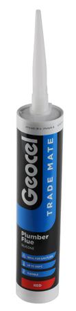 6011030 Geocel Plumba Flue Red Sealant Putty 310 ml Cartridge