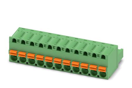 1873142 Phoenix Contact, 5.08mm Pitch, FKC 2.5/11-ST-5.08, 11 Way, Pluggable Terminal Block, Plug, Spring Cage Termination,