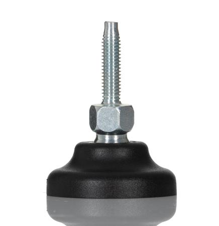 224-5785 RS PRO M6 40mm Dia. Polyamide Adjustable Foot, 500kg Static Load Capacity 30° Tilt Angle